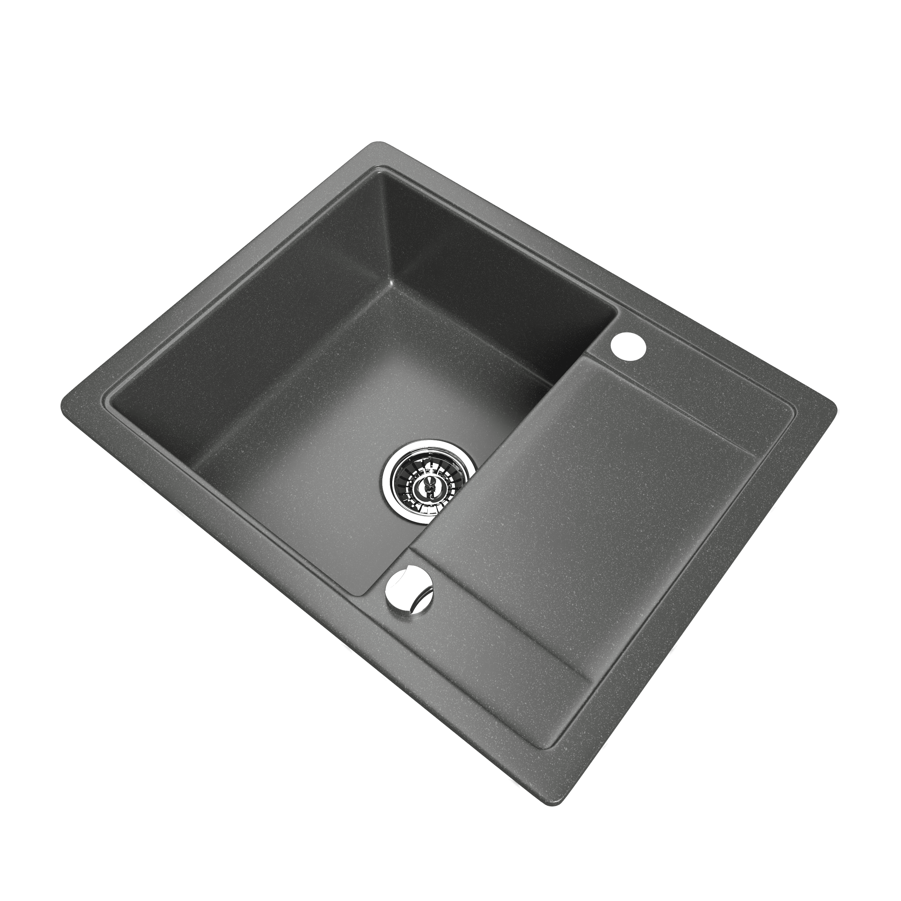 Grafitowy zlewozmywak granitowy KGS Z 4557 1B1D Graphite